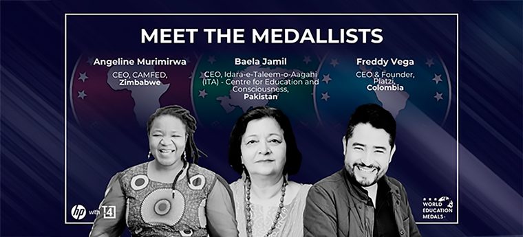 Conheça os vencedores das medalhas mundiais de educação na África, Ásia e América Latina