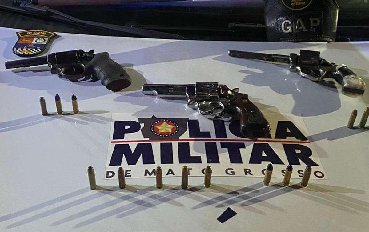 Polícia Militar apreende armas e munições de criminosos que invadiram imóvel em Poconé | FTN Brasil