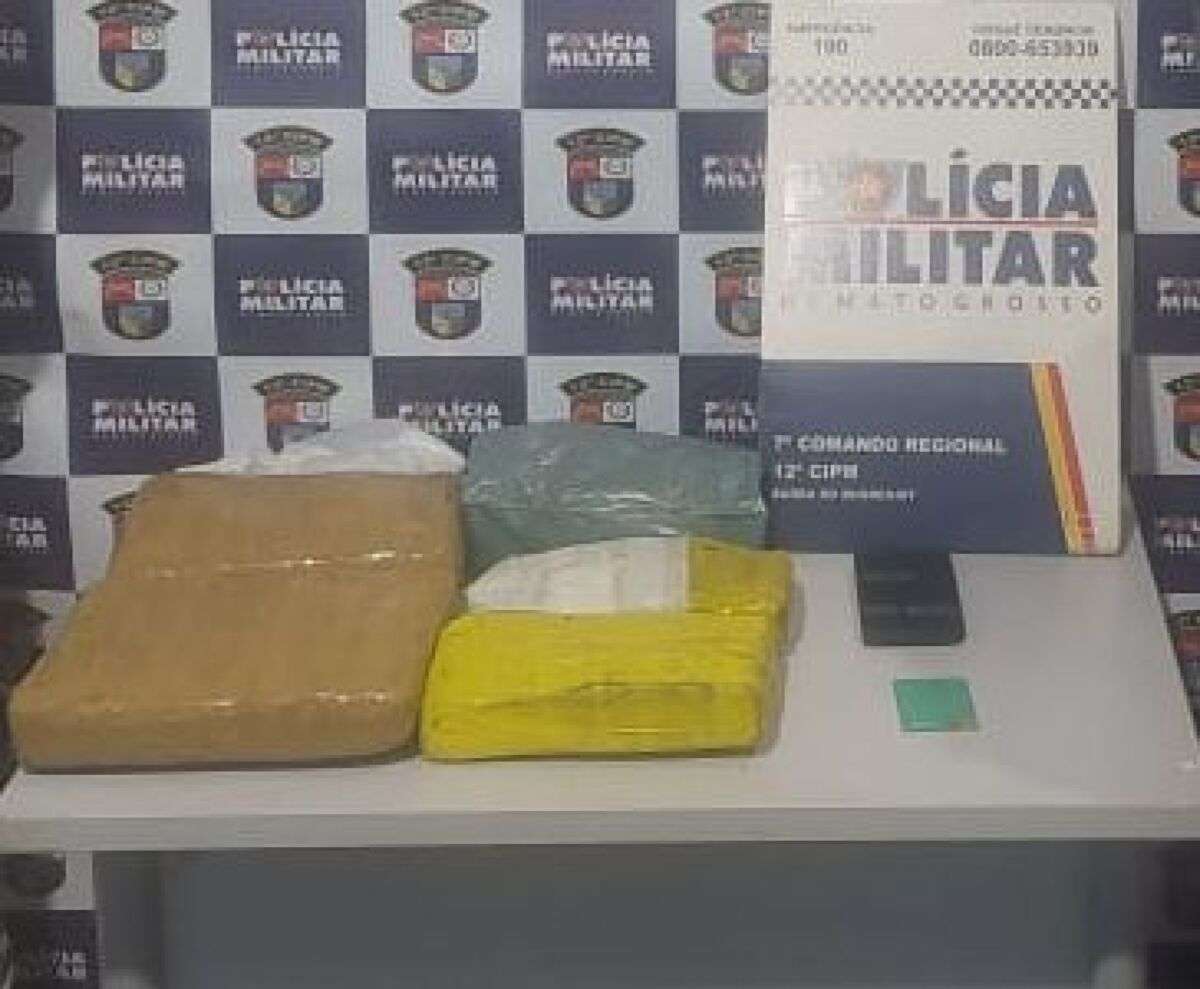 Polícia Militar prende homem com quatro quilos de maconha em Barra do Bugres | FTN Brasil