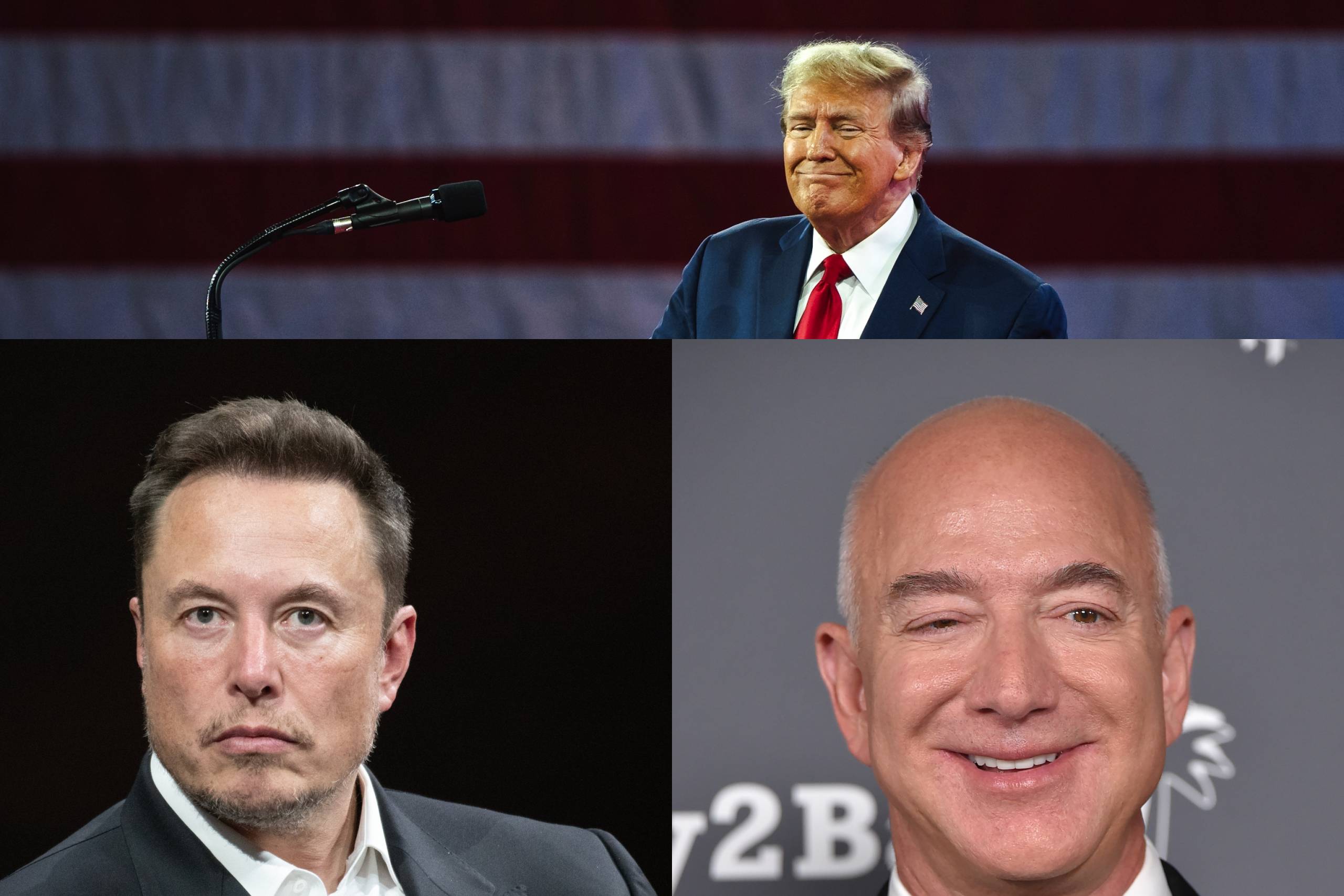 Elon Musk e Jeff Bezos trocam farpas por “culpa” de Donald Trump