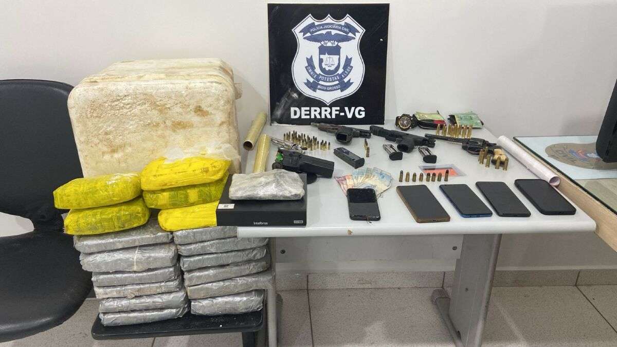 Polícia Civil prende criminosos com 18 tabletes de drogas e quatro armas de fogo | FTN Brasil