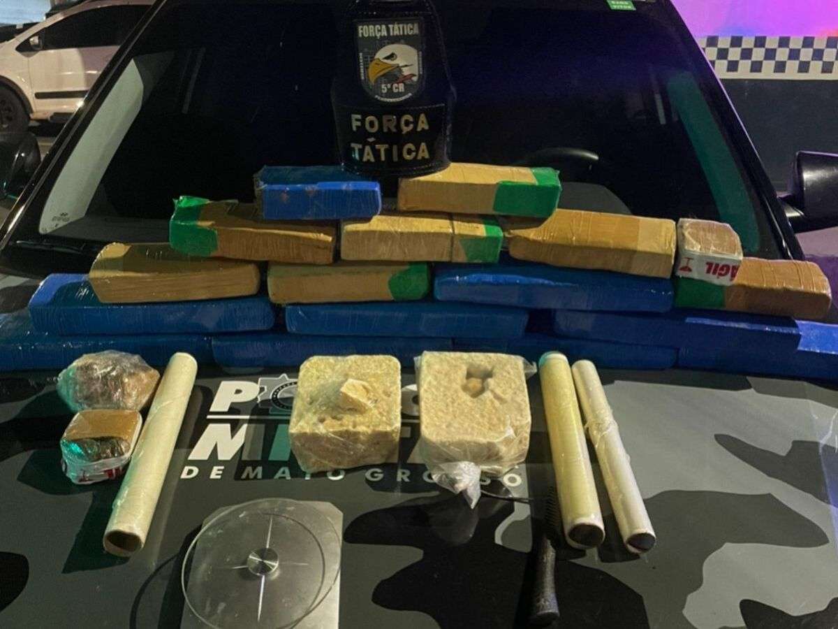 Polícia Militar localiza e apreende 18 tabletes de maconha e cocaína | FTN Brasil