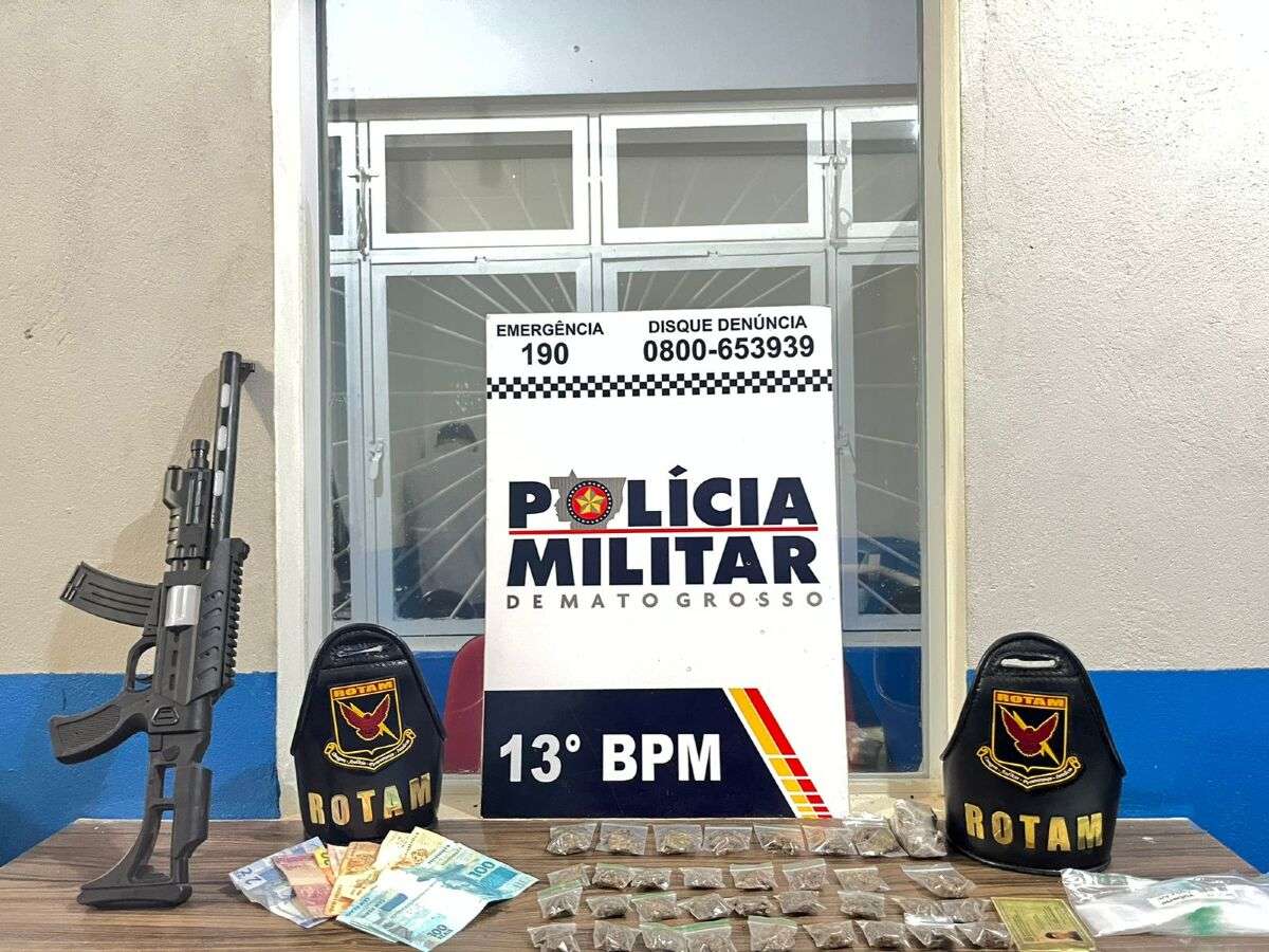 Rotam prende homem por tráfico, apreende 34 porções de maconha e simulacro de arma de fogo | FTN Brasil