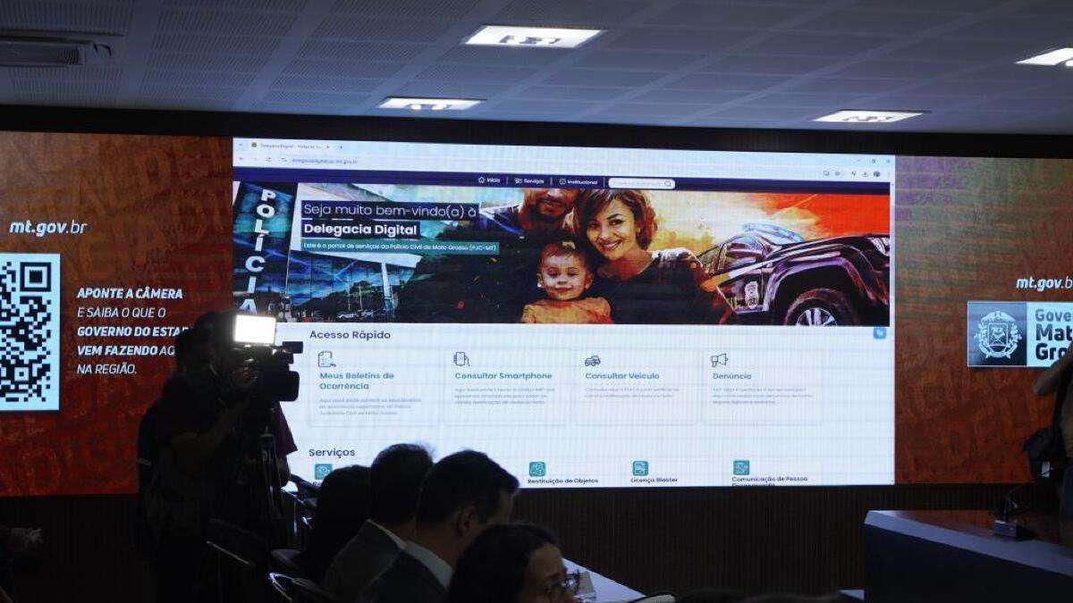 Governo de MT lança novo portal com serviços digitais da Polícia Civil para atender população | FTN Brasil