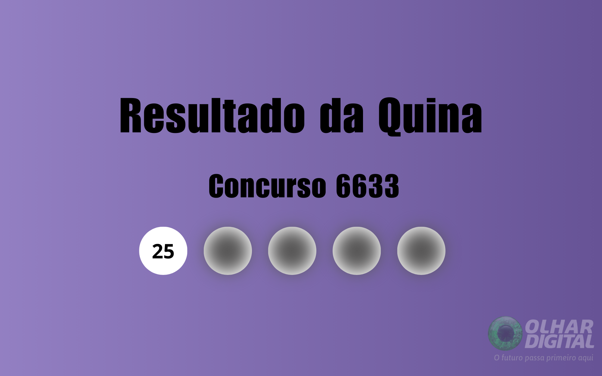 Quina 6633: veja resultado de hoje, quinta-feira (16)