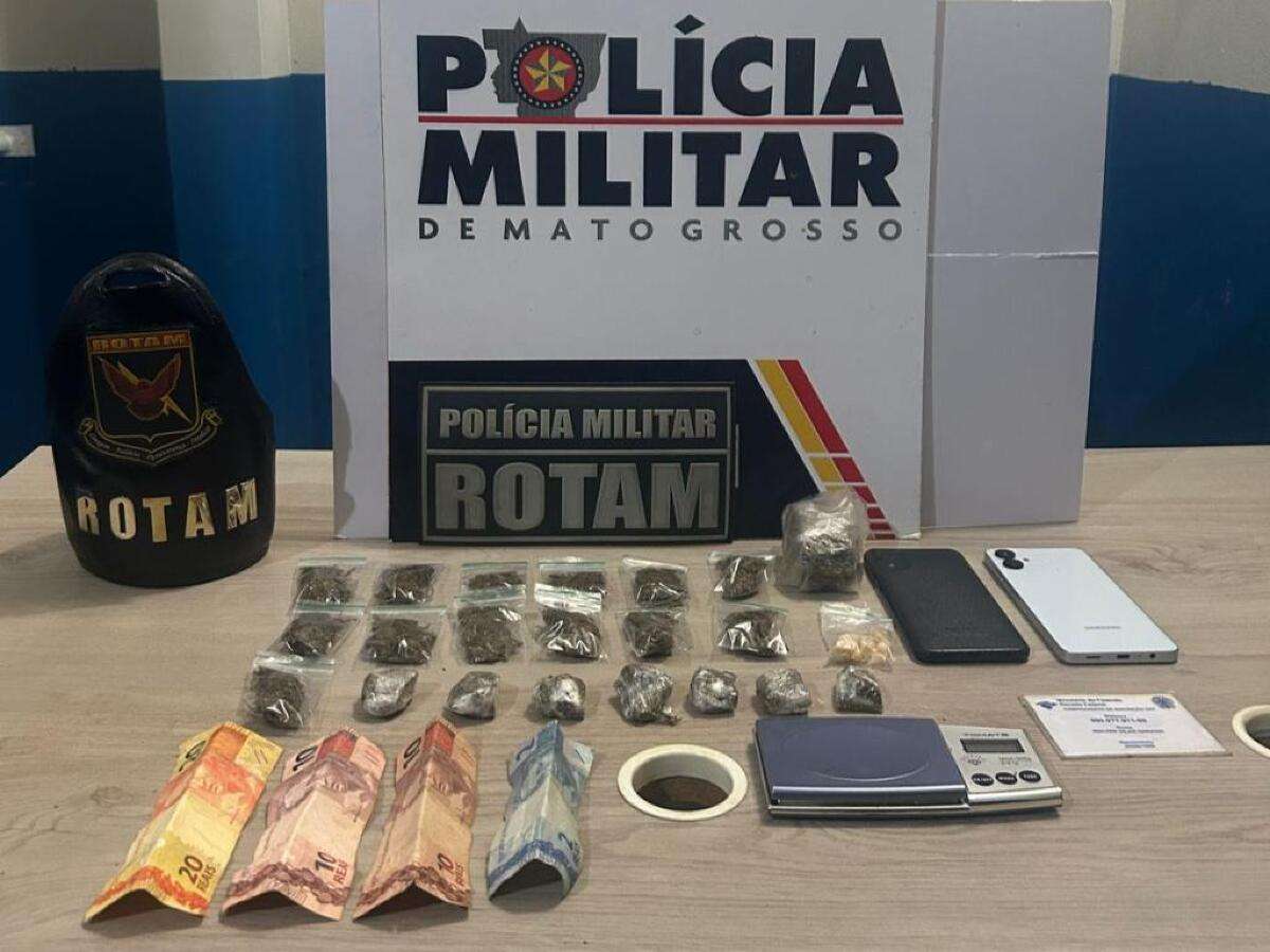 Rotam prende homem por tráfico de drogas em Lucas do Rio Verde | FTN Brasil