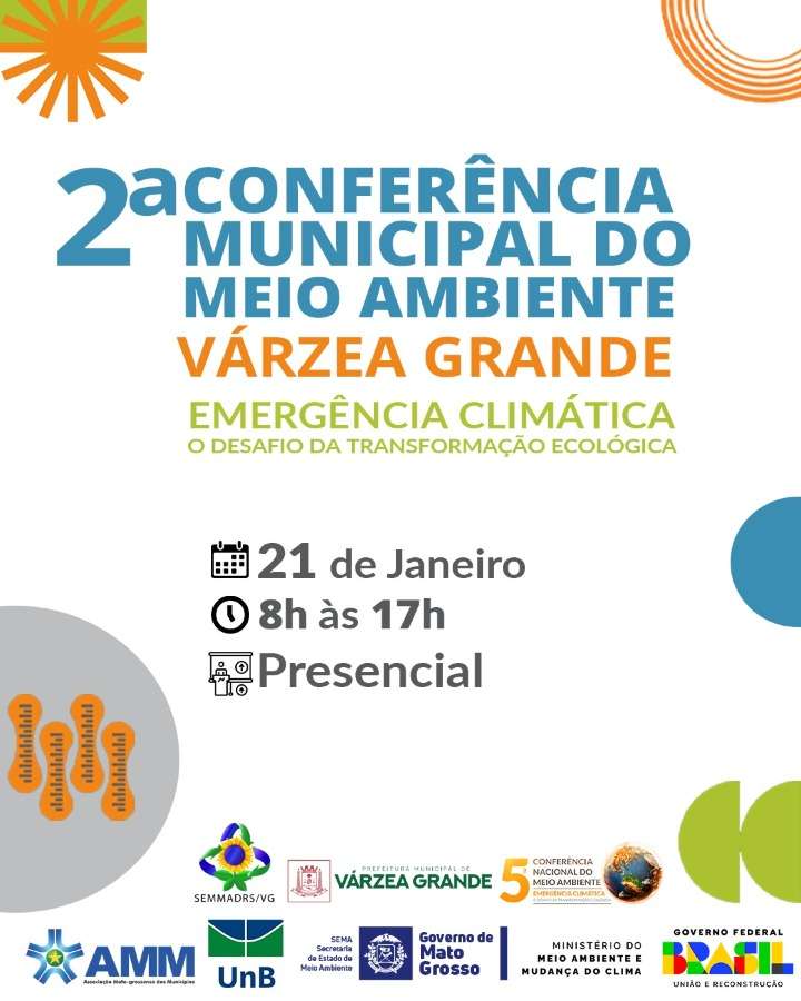 Várzea Grande realiza 2ª Conferência Municipal do Meio Ambiente no dia 21 de janeiro | FTN Brasil